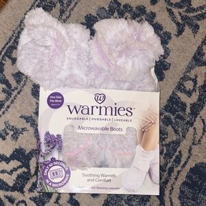 Warmies Microwavable Boots - Lavender